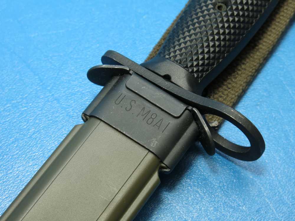 Vintage Eickhorn Solingen West German M16 M4 M7 Bayonet U.S. M8A1 Scabbard-img-2