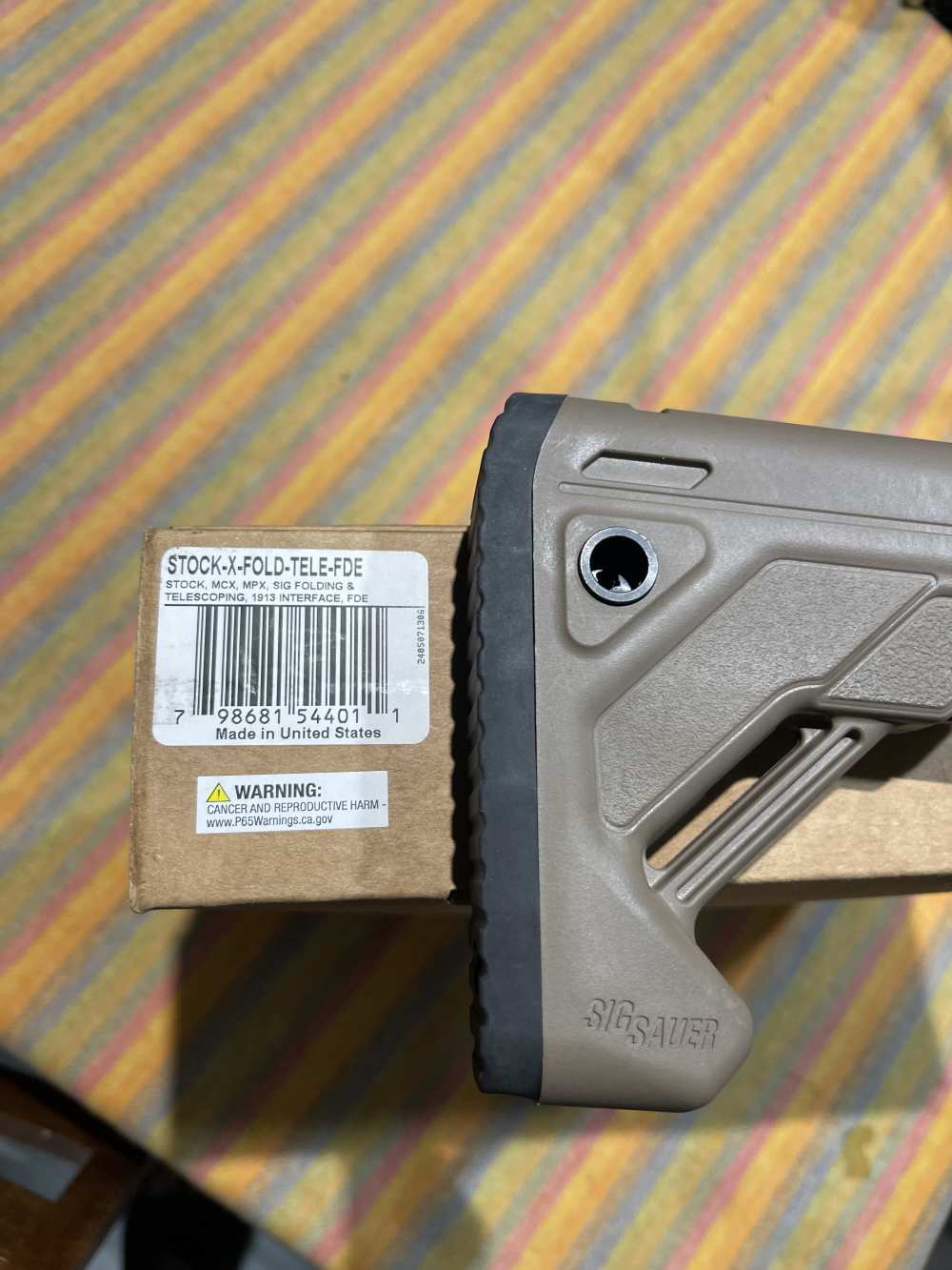  SIG SAUER factory folding telescoping stock for MPX/MCX pistol/rifle FDE-img-8