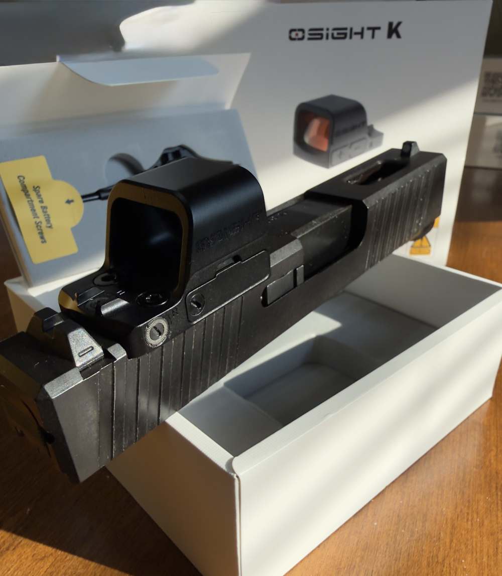 Glock 43/43X Complete Slide + OSight 6 MOA Red Dot Installed - NEW-img-0