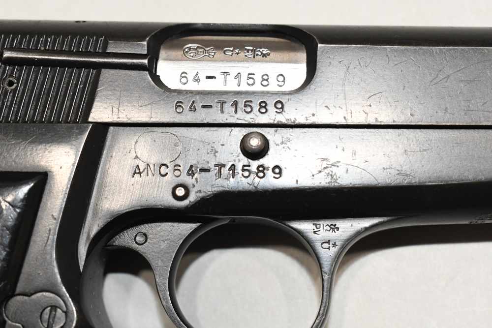 Rare ANC Prefix Congolese Contract FN Hi Power 9mm Pistol 1964 C&R-img-20