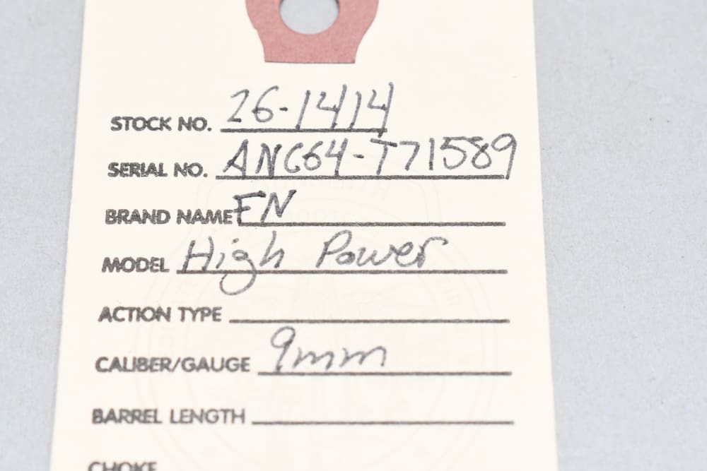 Rare ANC Prefix Congolese Contract FN Hi Power 9mm Pistol 1964 C&R-img-1