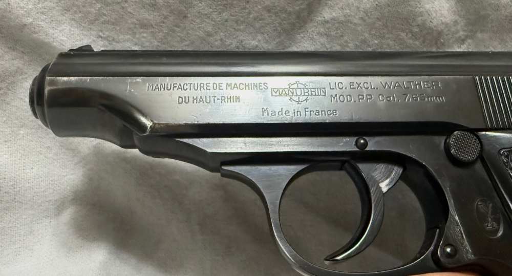 Walther PP Pistol - Manurhin 7.65mm / .32acp 1954-56 German Bavarian Police-img-3