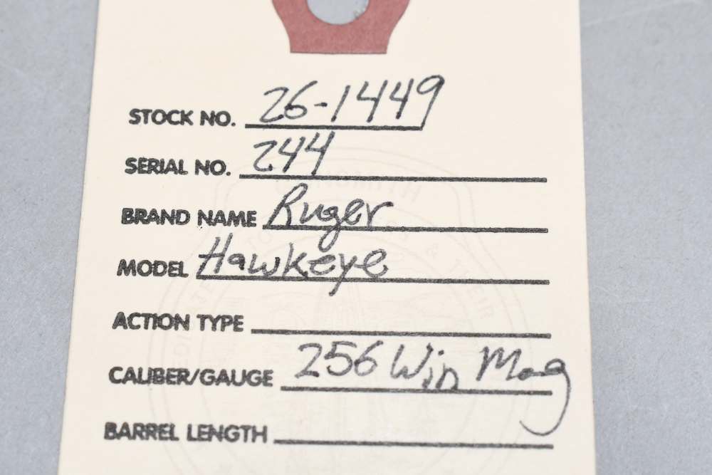 Early 3 Digit #244 Ruger Hawkeye Single Shot Pistol 256 Win Mag 1963 C&R-img-1