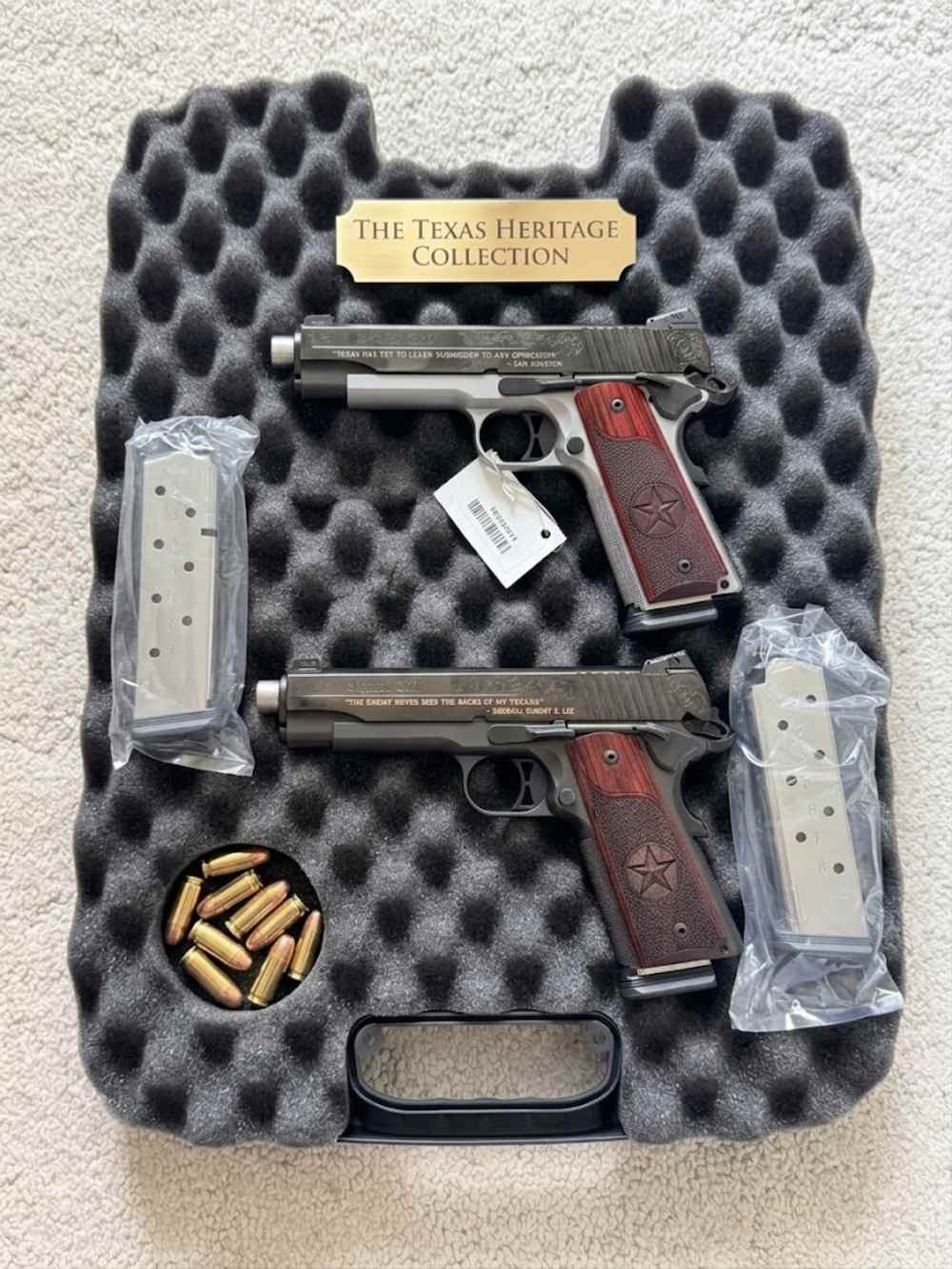 SIG SAUER 1911 .45ACP Texas Lone Star Edition (PAIR GOLD AND SILVER)-img-0