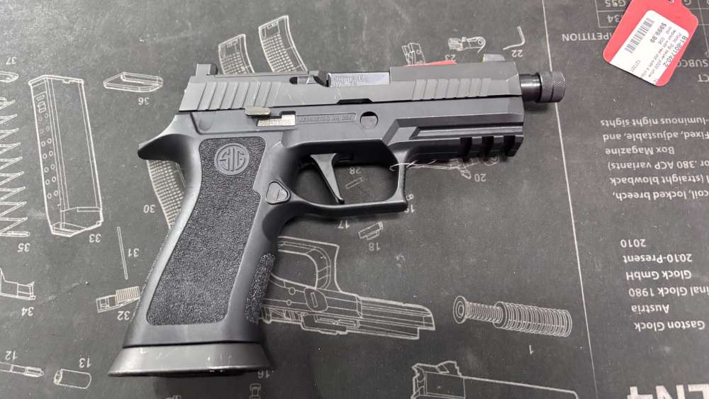 Sig Sauer P320x Carry Navy Seal 4.6” threaded barrel OR box 2 magazines -img-3