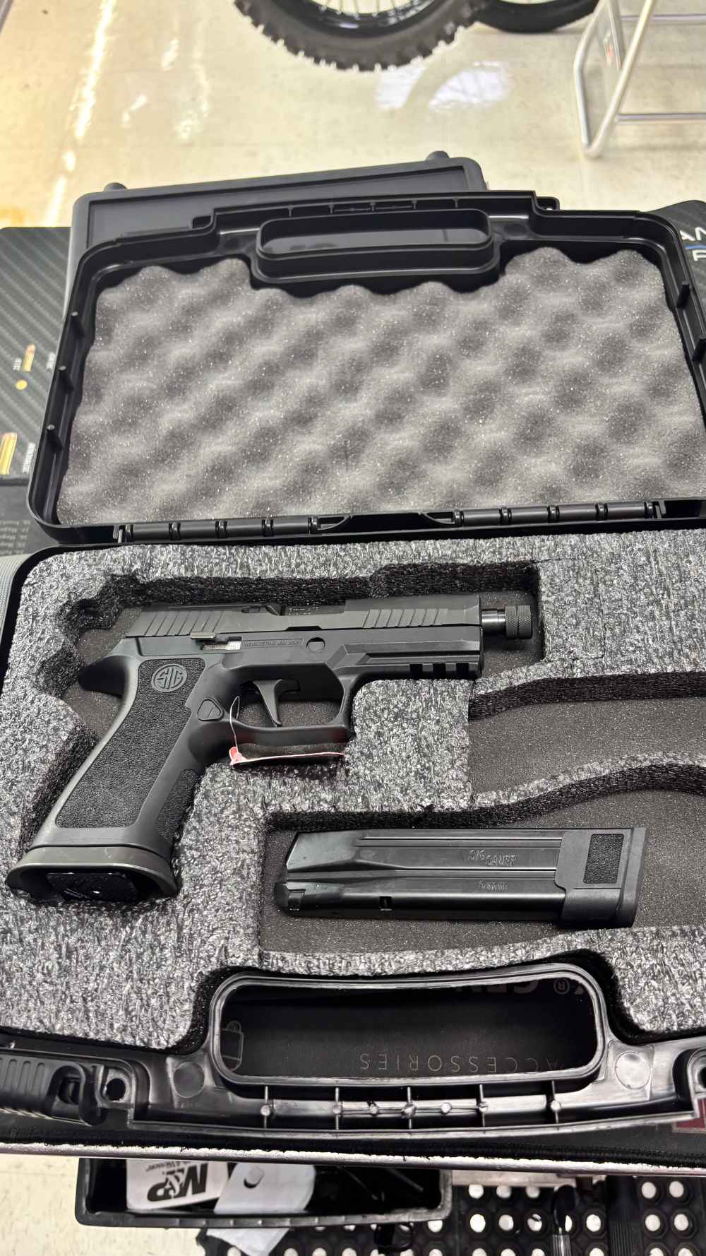 Sig Sauer P320x Carry Navy Seal 4.6” threaded barrel OR box 2 magazines -img-0