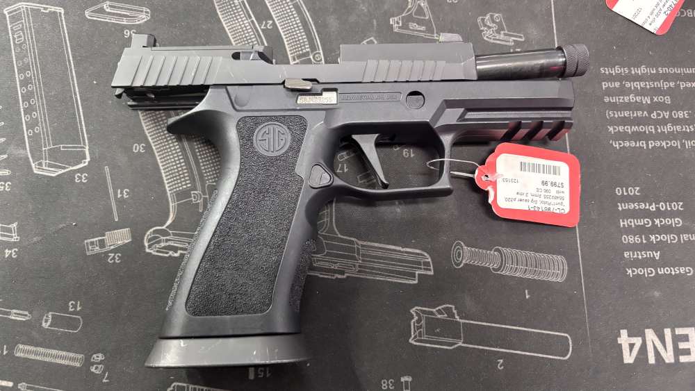 Sig Sauer P320x Carry Navy Seal 4.6” threaded barrel OR box 2 magazines -img-17