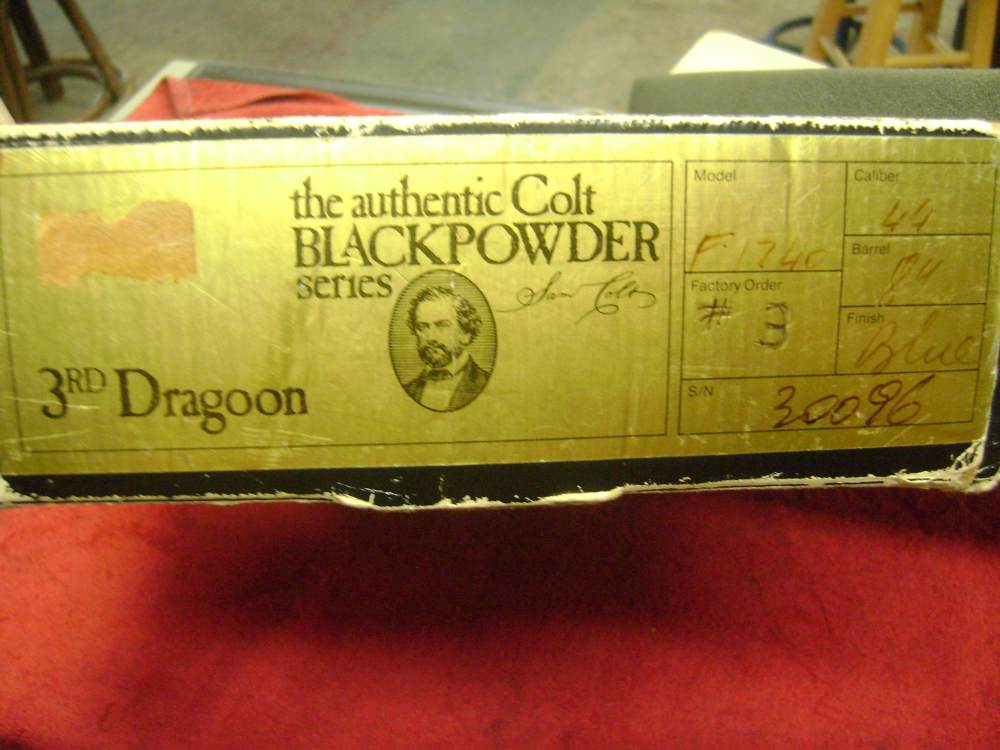 COLT 3RD DRAGOON 44 cal BLACK POWDER UNFIRED -img-8