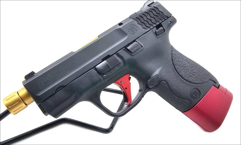 Smith & Wesson M&P Shield 9mm Custom Threaded Semi Auto Pistol-img-2