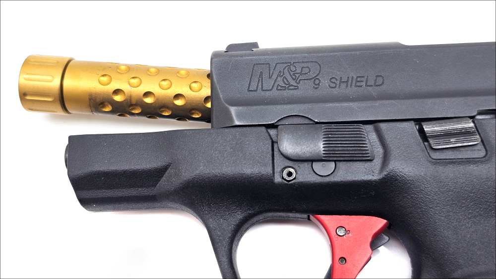 Smith & Wesson M&P Shield 9mm Custom Threaded Semi Auto Pistol-img-10