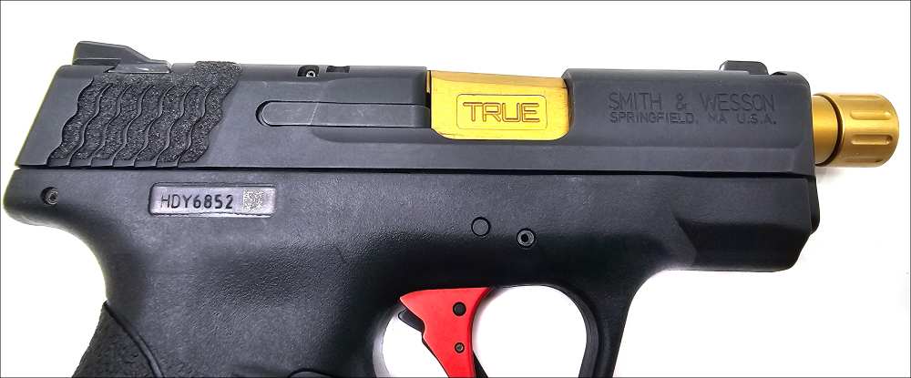 Smith & Wesson M&P Shield 9mm Custom Threaded Semi Auto Pistol-img-6