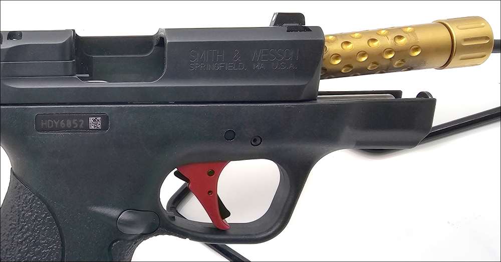 Smith & Wesson M&P Shield 9mm Custom Threaded Semi Auto Pistol-img-8