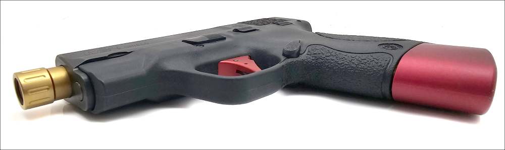 Smith & Wesson M&P Shield 9mm Custom Threaded Semi Auto Pistol-img-3