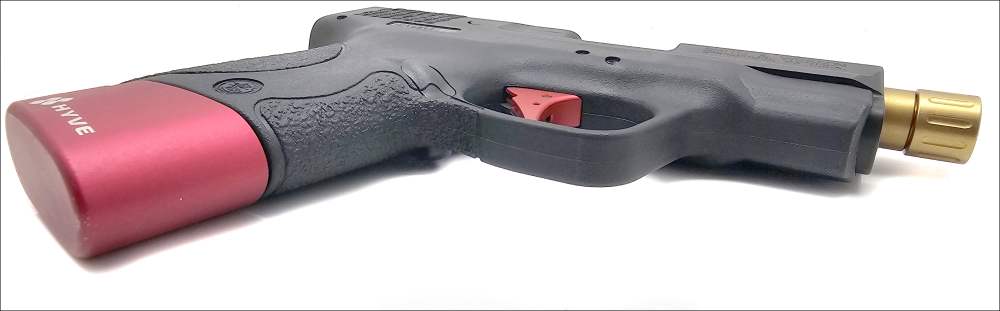 Smith & Wesson M&P Shield 9mm Custom Threaded Semi Auto Pistol-img-5