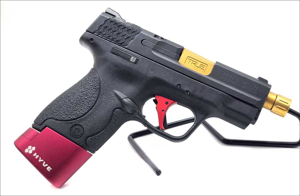 Smith & Wesson M&P Shield 9mm Custom Threaded Semi Auto Pistol-img-0