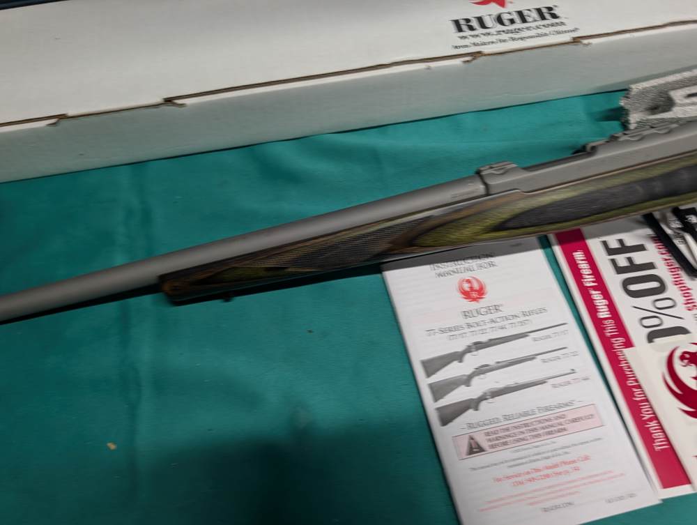 New Ruger 77/22 22 Hornet Green Mountain Grey Stainless Laminate rifle new-img-16