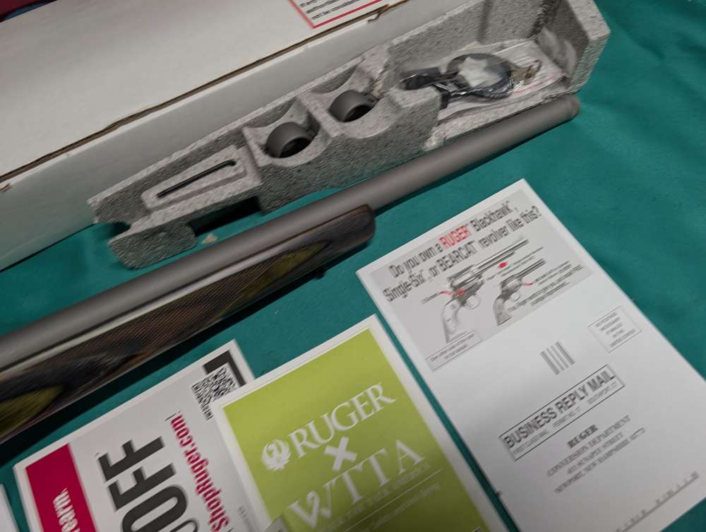 New Ruger 77/22 22 Hornet Green Mountain Grey Stainless Laminate rifle new-img-4