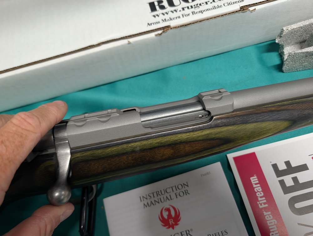 New Ruger 77/22 22 Hornet Green Mountain Grey Stainless Laminate rifle new-img-8