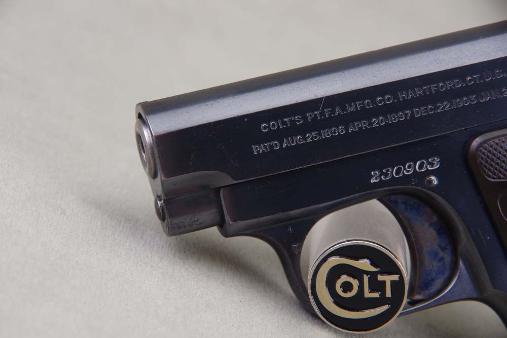 All Original 1919 Colt 1908 Vest Pocket 25 ACP 2'' Oven Blue 97%-img-11