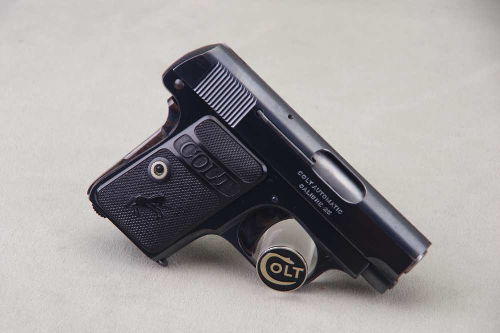 All Original 1919 Colt 1908 Vest Pocket 25 ACP 2'' Oven Blue 97%-img-32