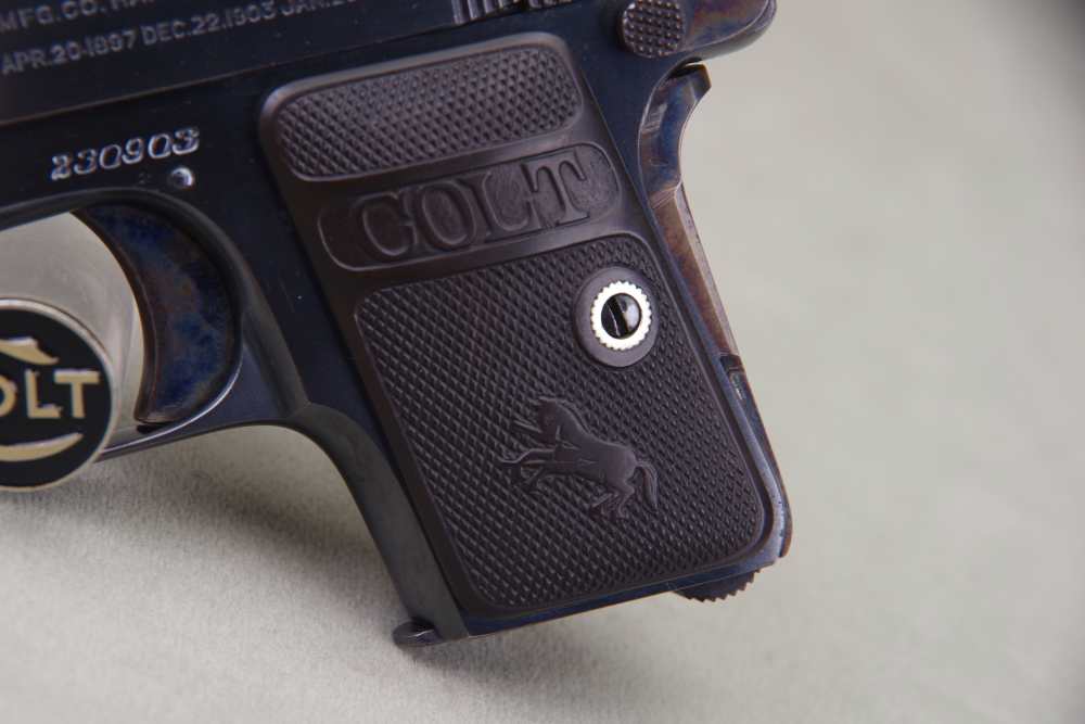All Original 1919 Colt 1908 Vest Pocket 25 ACP 2'' Oven Blue 97%-img-14