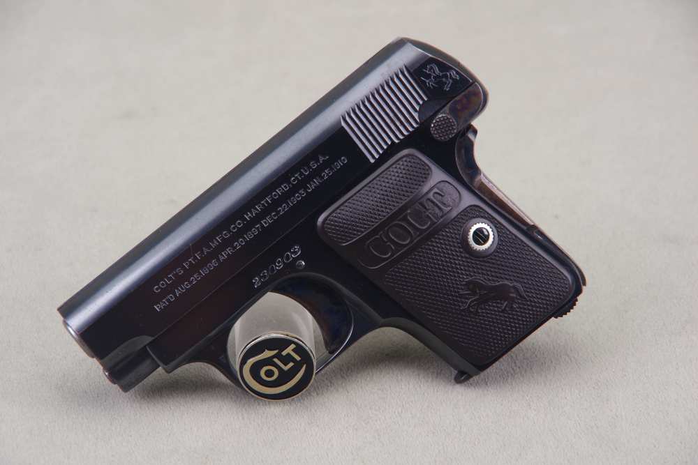 All Original 1919 Colt 1908 Vest Pocket 25 ACP 2'' Oven Blue 97%-img-33