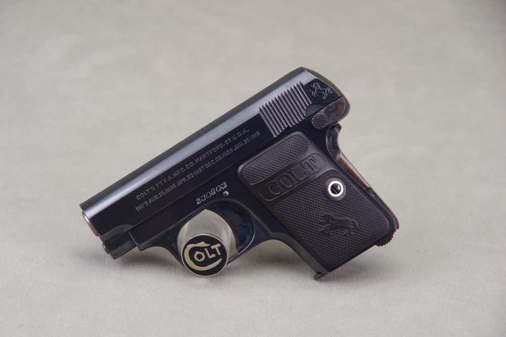 All Original 1919 Colt 1908 Vest Pocket 25 ACP 2'' Oven Blue 97%-img-10