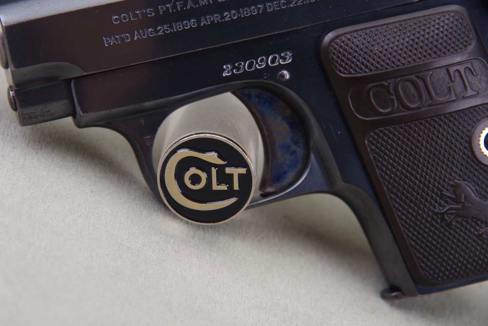All Original 1919 Colt 1908 Vest Pocket 25 ACP 2'' Oven Blue 97%-img-13