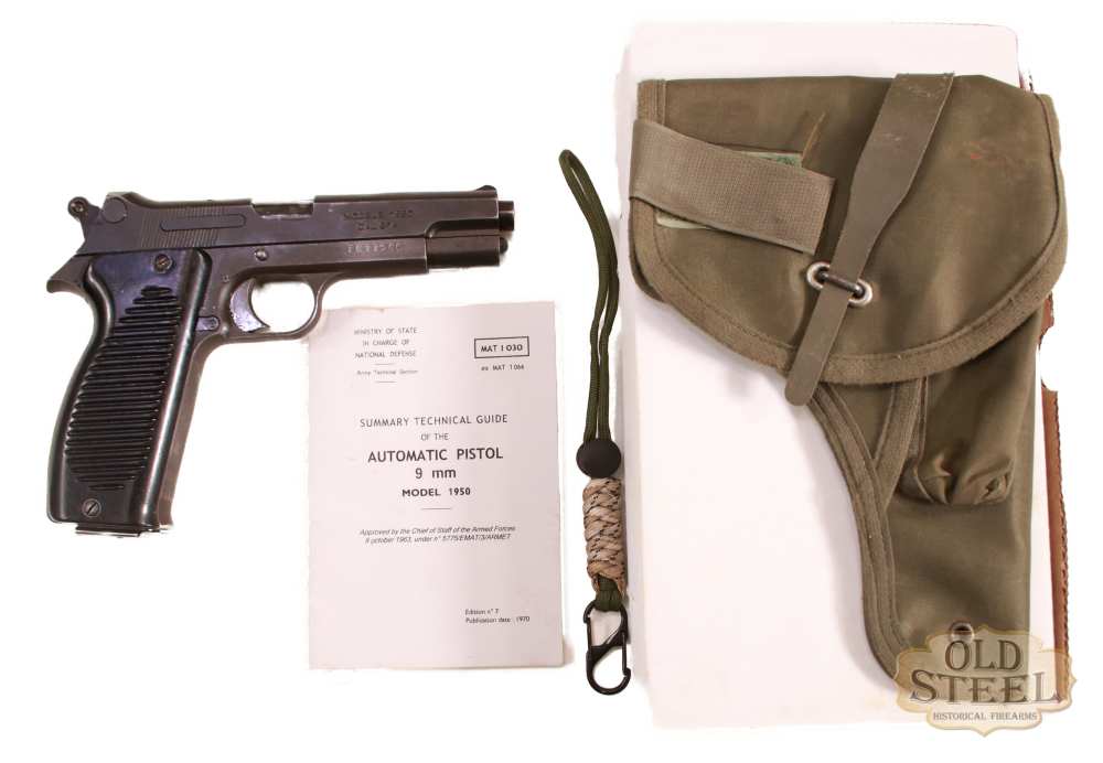 French MAS MAC Model 1950 9x19 W/ Holster Manual & Box C&R SIG P210-img-0
