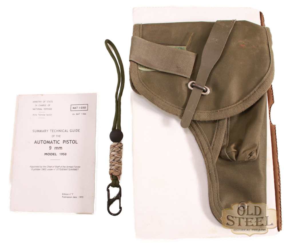 French MAS MAC Model 1950 9x19 W/ Holster Manual & Box C&R SIG P210-img-6