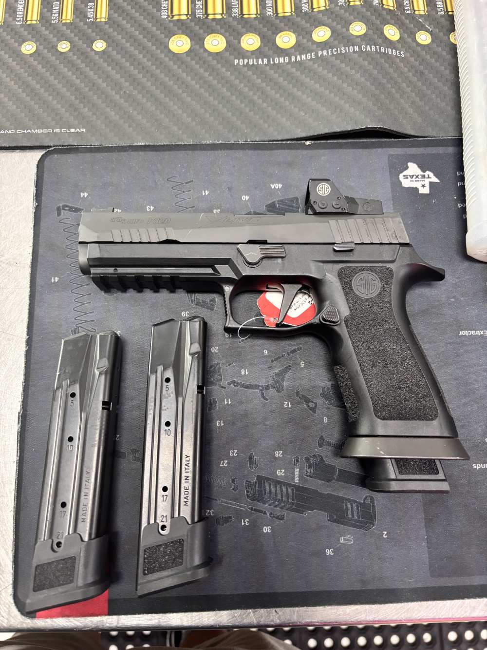 Sig sauer p320 X-five LegionTXG procut 5” 9mm pistol w/3 magazines Romeo1 -img-2