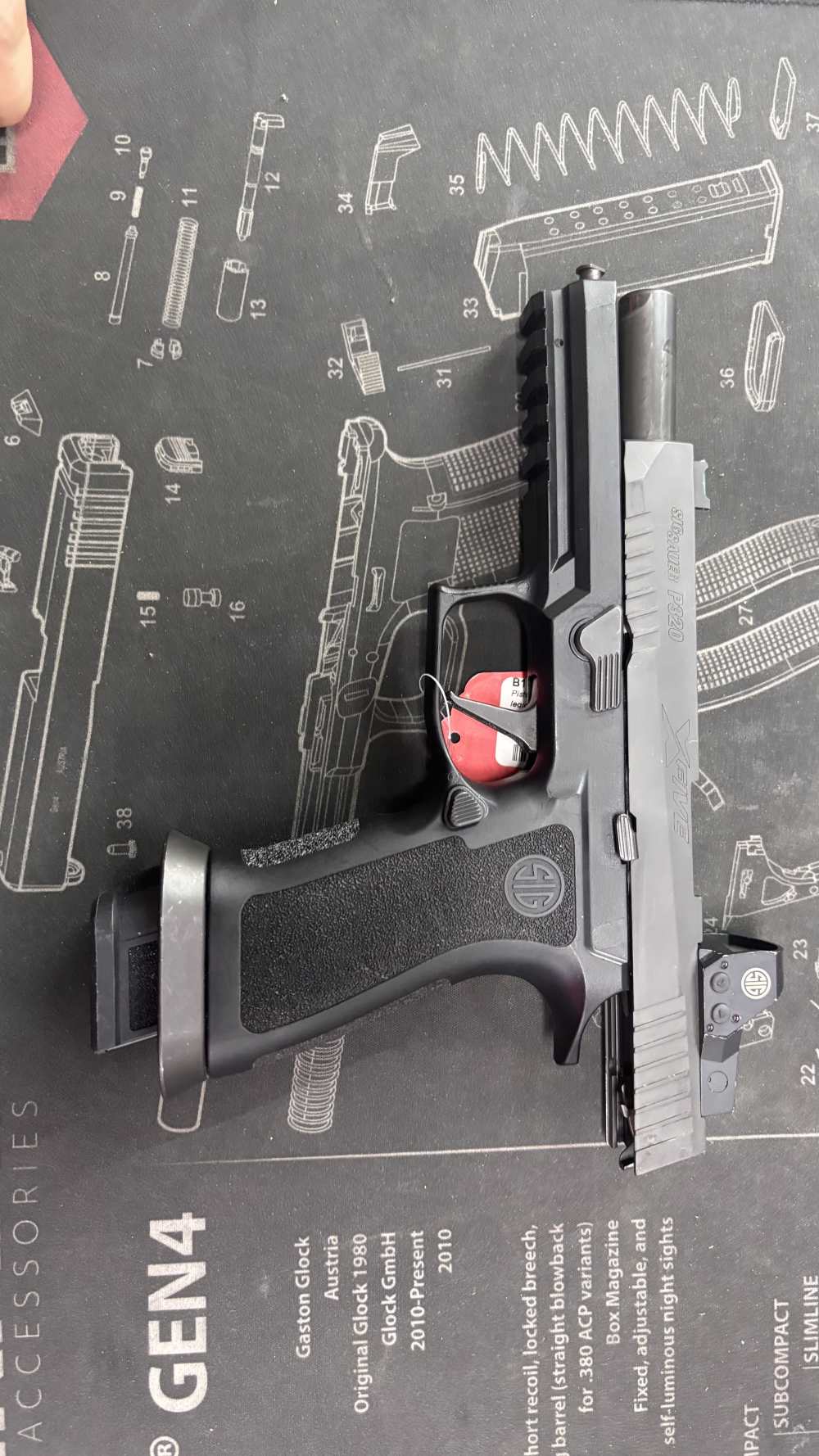 Sig sauer p320 X-five LegionTXG procut 5” 9mm pistol w/3 magazines Romeo1 -img-16