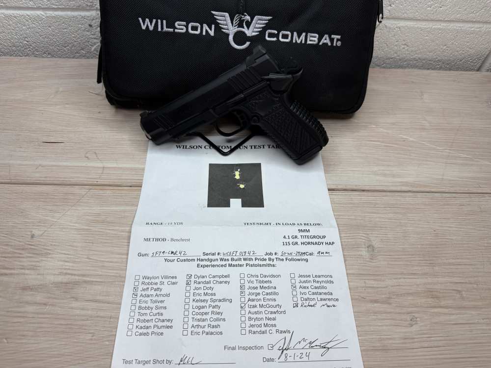 Wilson Combat SFT9 Double-Stack lightrail, ambi, night sights 4.25" barrel -img-7