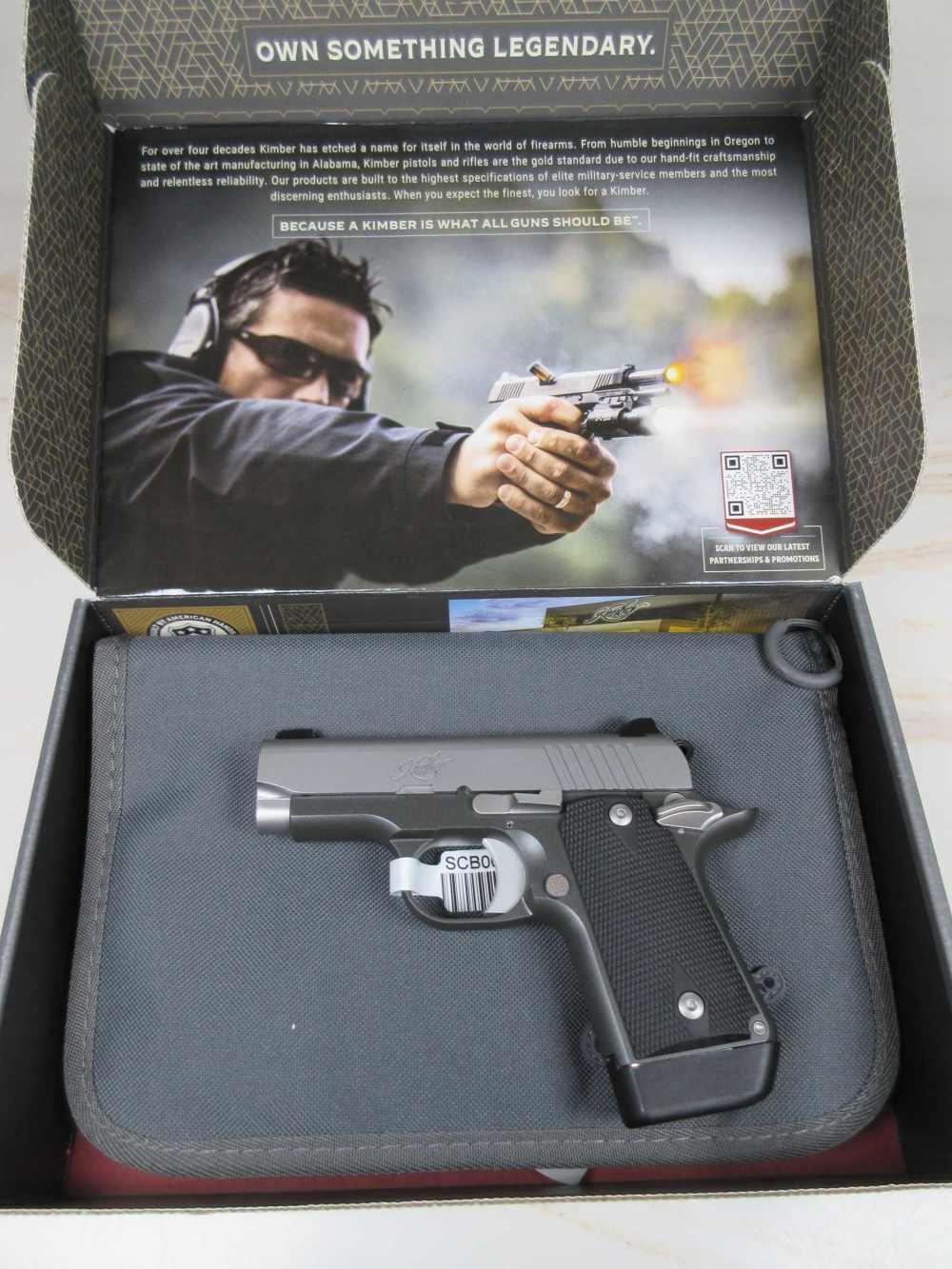 Kimber Micro9 9mm Aluminum frame stainless steel SAO rubber grips-img-0