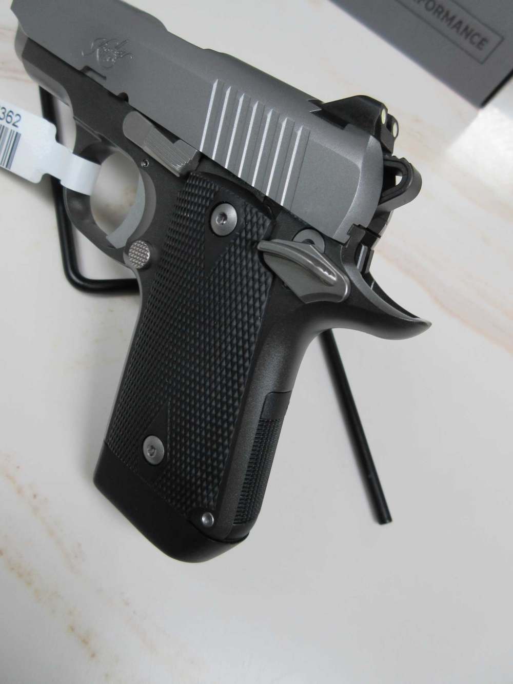 Kimber Micro9 9mm Aluminum frame stainless steel SAO rubber grips-img-3