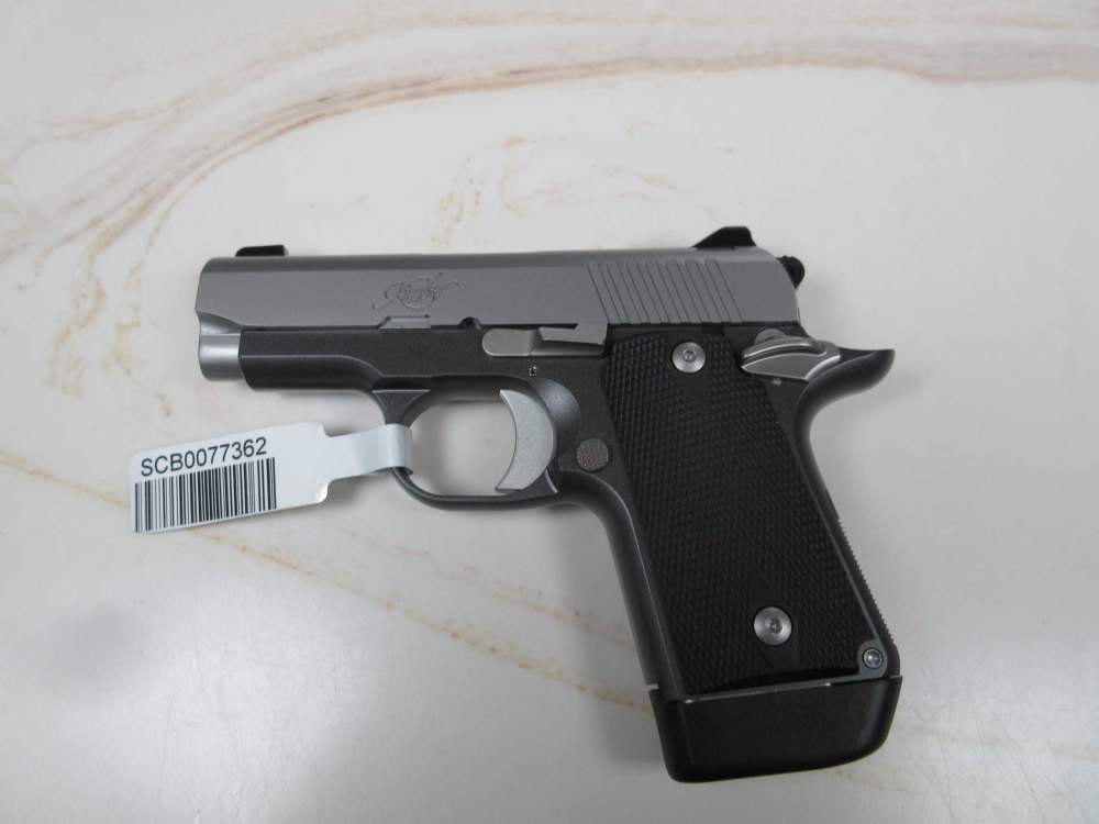 Kimber Micro9 9mm Aluminum frame stainless steel SAO rubber grips-img-2