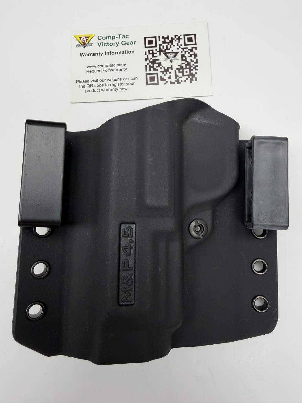 S&W M&P HOLSTER, 4.5'', 9MM/40/45, OWB, RIGHT HAND, MADE BY COMP-TAC USA-img-1
