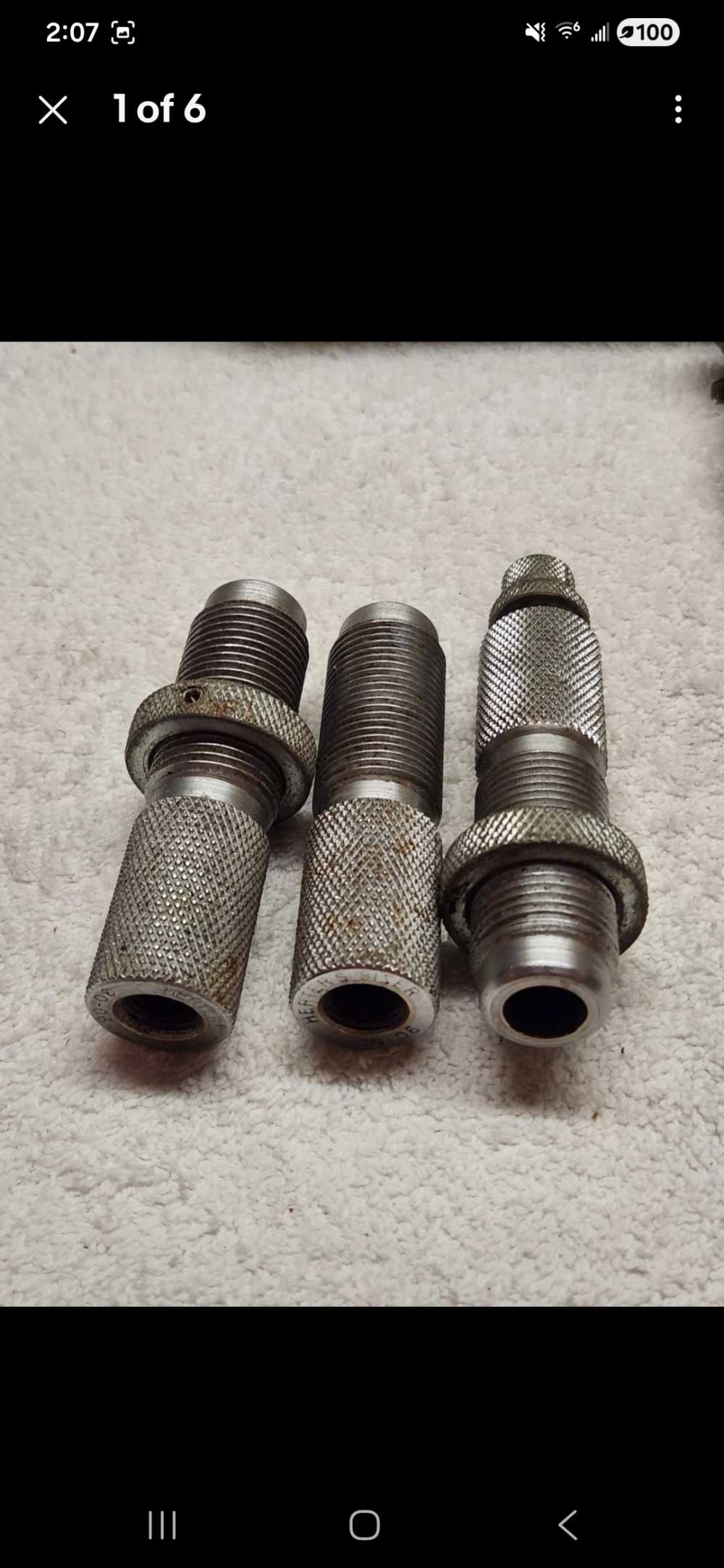 Vintage Herter's 30-06 Springfield 3 Reloading Dies FL Neck Sizer Seater In-img-0