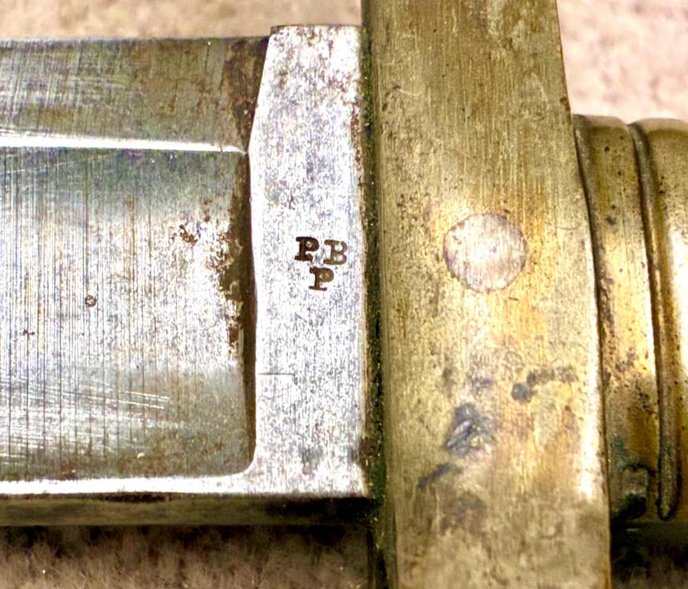 US 1841 1855 Harpers Ferry Saber Bayonet & Scabbard PB/P Excellent-img-8