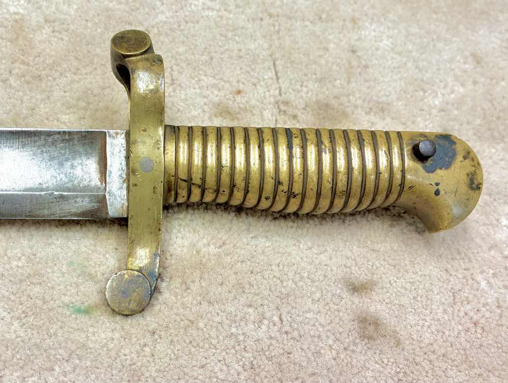 US 1841 1855 Harpers Ferry Saber Bayonet & Scabbard PB/P Excellent-img-5