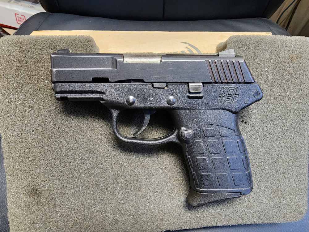 PICS! USED KELTEC PF-9 9MM PISTOL 3" CARRY BELT CLIP 22 CONVERSION KIT 22LR-img-0