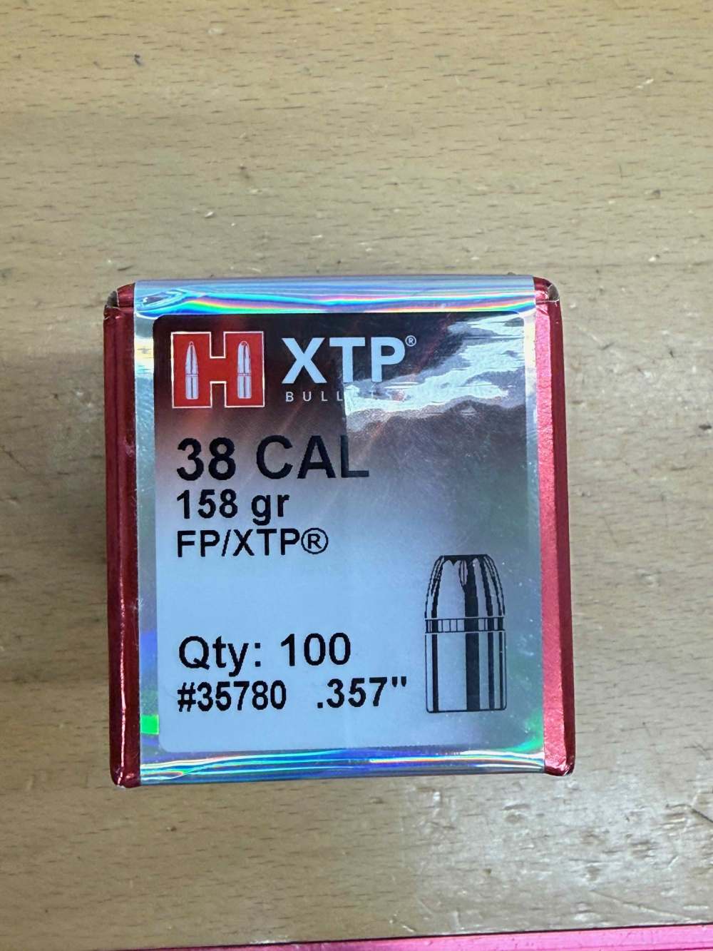 Hornady Pistol Bullets 38 Cal. .357 158 gr. FP-XTP 100 35780-img-0