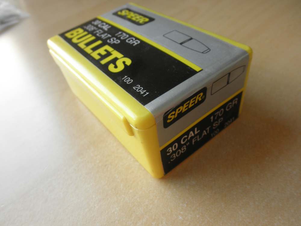 Speer Hot-Cor Bullets Flat Nose 30 CAL .308" 170gr #2041-img-2
