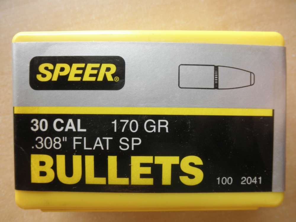 Speer Hot-Cor Bullets Flat Nose 30 CAL .308" 170gr #2041-img-0