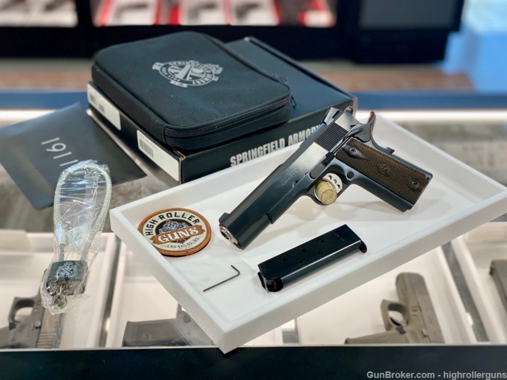 NEW SPRINGFIELD GARRISON 5" .45 ACP 1911 PISTOL, BLACK - PX9420-img-1