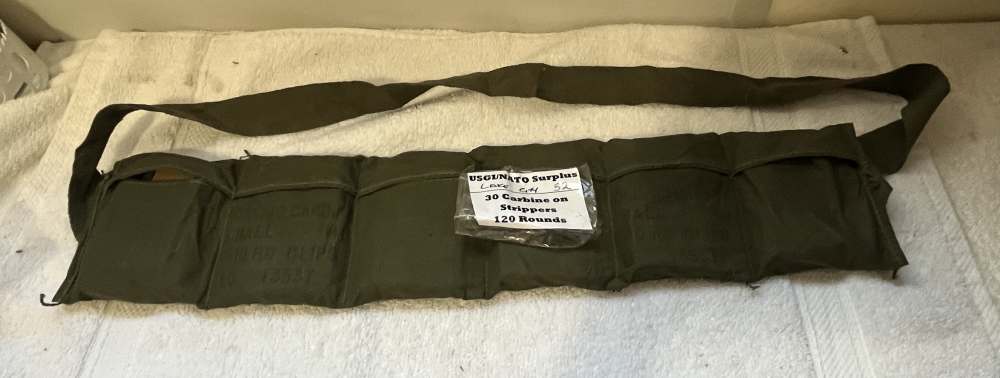 Lake City 30 Carbine 120 Round Stripper Clips 1952 Ammo Ammunition Military-img-0