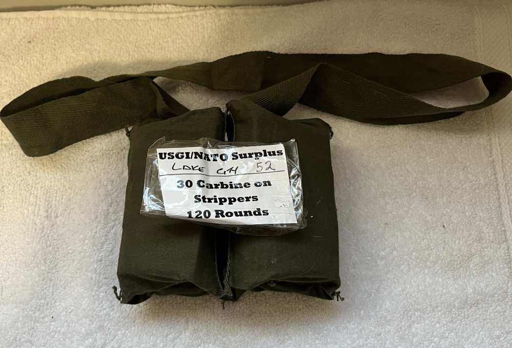 Lake City 30 Carbine 120 Round Stripper Clips 1952 Ammo Ammunition Military-img-1