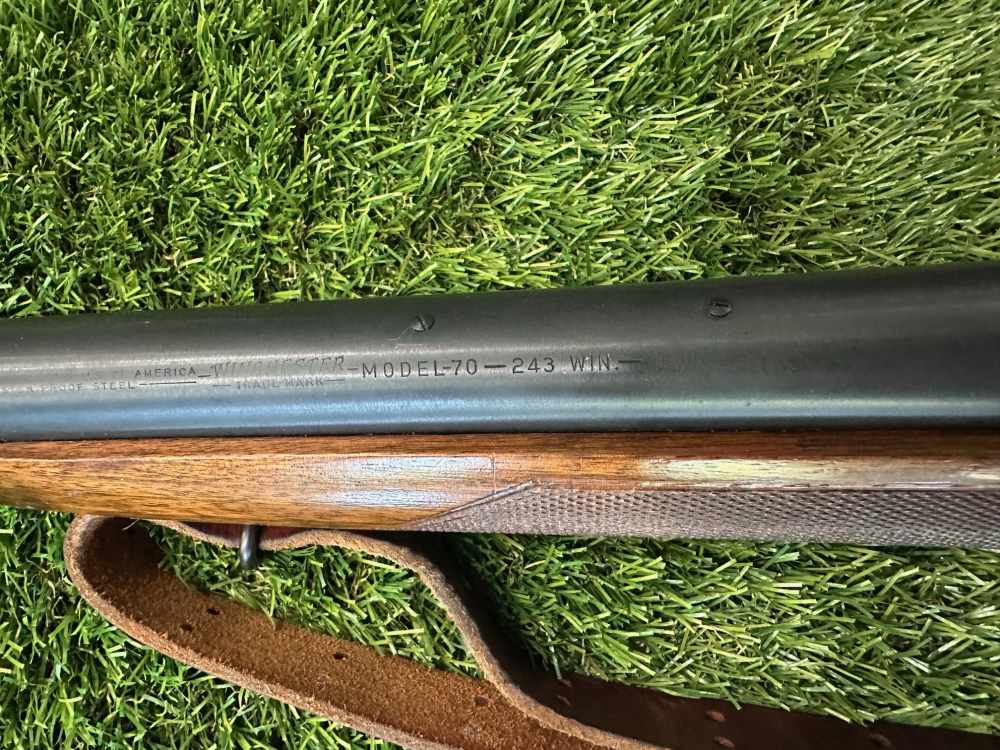 Rare Pre 64 Winchester Mod 70 Varmint 26 inch Matching Serials Near Mint-img-3