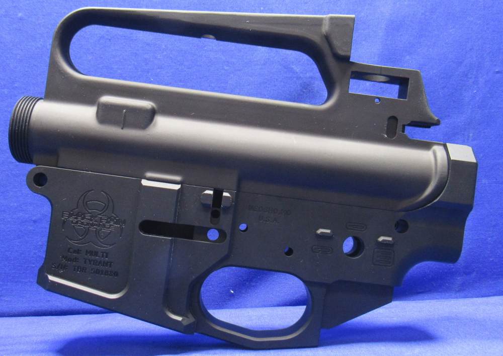 Black Rain Tyrant Stripped Billet AR-15 Lower & Stripped A2-style Upper -img-0