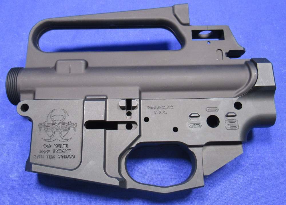 Black Rain Tyrant Stripped Billet AR-15 Lower & Stripped A2-style Upper -img-1